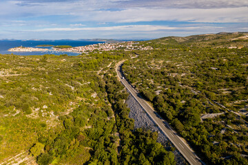 Croatia - Wonderful croatian coast from drone view