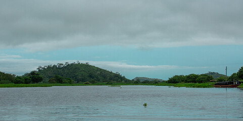 fishing in the lake