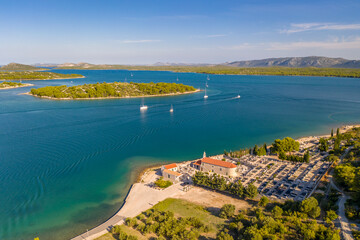 Croatia - Wonderful croatian coast from drone view