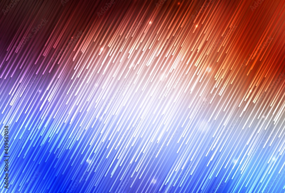 Poster light blue, red vector layout with flat lines.