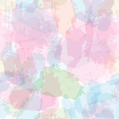 watercolor seamless pattern, rainbow colors girly print, artistic pastel background