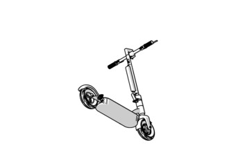 Illustration of Electric Scooter