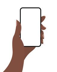 hand holding smartphone