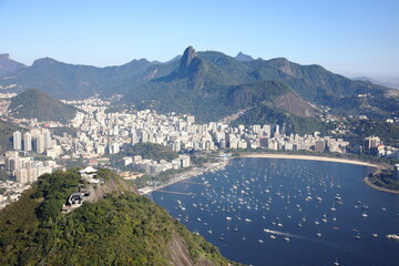 Fototapeta premium View of Rio de Janeiro from Sugarloaf Mountain, Brazil