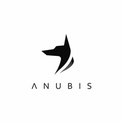 Anubis logo. Anubis modern sophisticated logo design. Professional Anubis logo concept. - obrazy, fototapety, plakaty