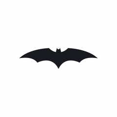 Bat icon. Bat vector. Black bat icon isolated in white background vector design.