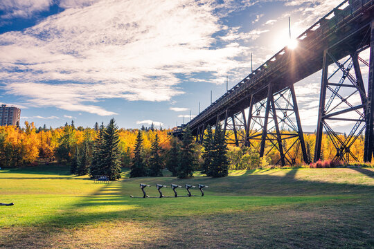 High Level Bridge in Kinsmen Park Edmonton Alberta