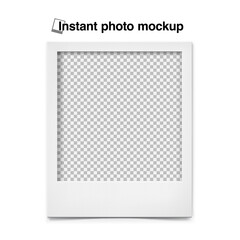 Photo frame on white background. Vector illustration. High detail vector ready for use in your design. EPS10.	