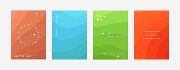 Brochure design. Simple modern brochure template design. Simple color gradation flyer template vector design.