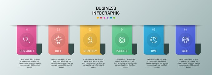 Infographic design with icons and 5 options or steps. Thin line vector. Infographics business concept. Can be used for info graphics, flow charts, presentations, web sites, banners, printed materials.