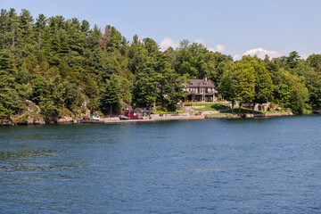 Fototapeta premium Landscape scenery in the Thousand Islands along the St Lawrence River