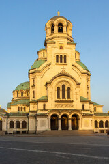 Fototapeta na wymiar Cathedral Saint Alexander Nevski in Sofia, Bulgaria