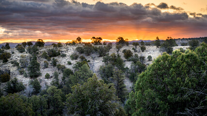 Sunset in the Gila Mountains