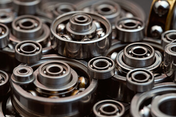 Obraz premium Bearings. Ball bearings. Thrust bearings.
