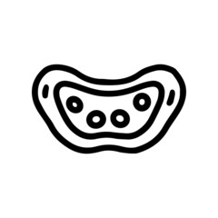 eyes massager machine line vector doodle simple icon