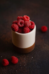 raspberries in a bowl