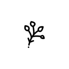 Branch Tree Nature Monoline Symbol Icon Logo for Graphic Design, UI UX, Game, Android Software, and Website.