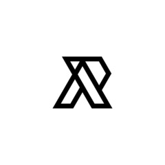 Monogram initial letter AR logo