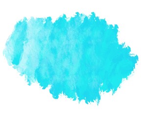 Vector rectangular  water color drop. Abstract art hand paint isolated on white background. Watercolor stains. Watercolor banner