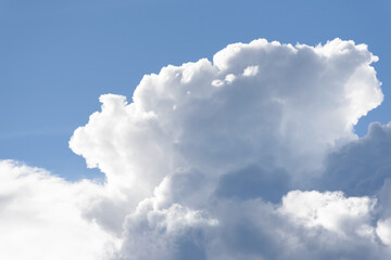 Naklejka na ściany i meble Blue sky background with cloud in summer season