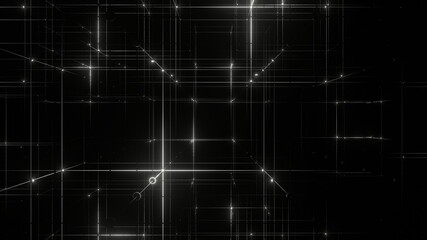  グリッド 面心立方格子構造 立体 ワイヤーフレーム 赤 [別Verあり]