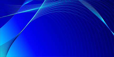 Abstract Blue Background With Lines