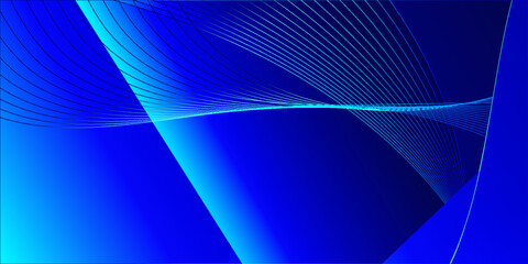 Abstract Blue Background With Lines
