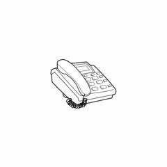 Telephone icon stylish design illustrations