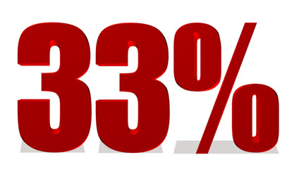 33 Percent off 3d Sign on White Background, Special Offer 33% Discount Tag, Sale Up to 33 Percent Off,big offer, Sale, Special Offer Label, Sticker, Tag, Banner, Advertising, offer Icon