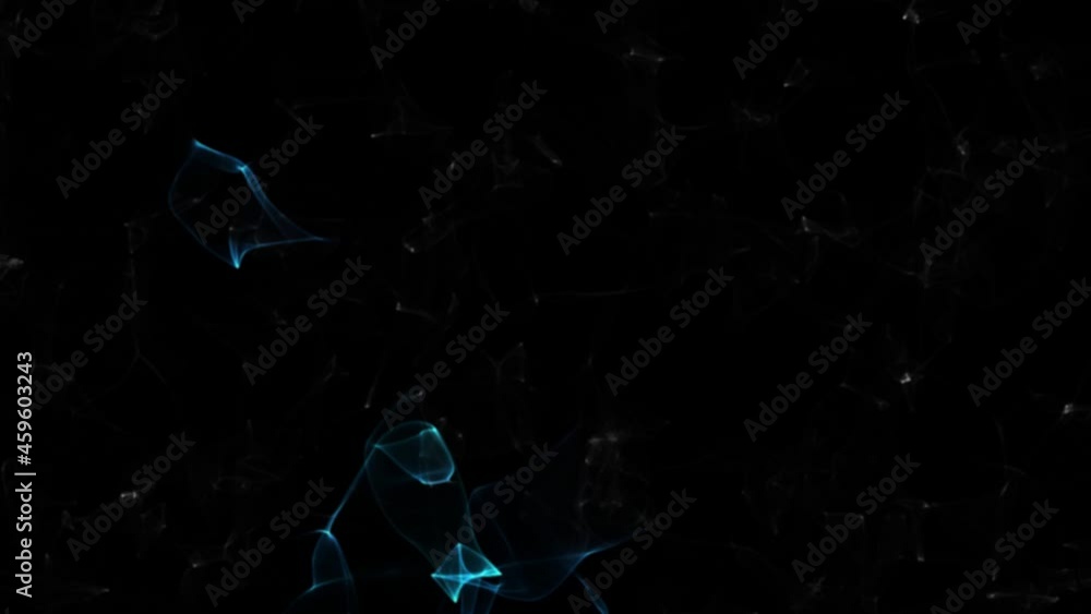 Poster colorful big data wave of particles. futuristic glowing surface. abstract animated motion background
