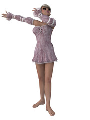 3d illustration of an fantasy fairytale figure