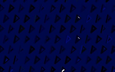Dark BLUE vector background with polygonal style.