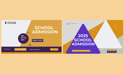  Kids school education admission template youtube thumbnail