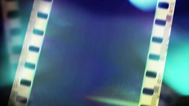 film strip with film. Film noise or grain seamless texture. Retro template. Opacity or screen mode usage for overlay your video. Negative film. Scratched strip. Old fashion tape looped animation in 4K