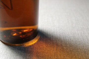 Conceptual Perfumed bottle Light Shine and Shade