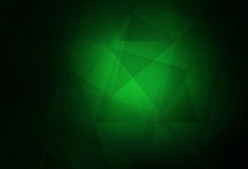 Dark Green vector low poly layout.