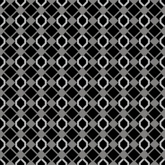 Seamless monochrome geometric black and white pattern.