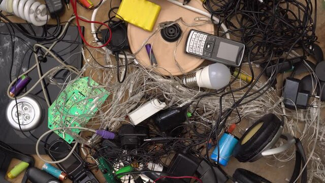 E-waste, Used electronics, Electronic scrap components, harmful materials. Recycling and disposal of e-waste. Defective, broken and obsolete electronic equipment