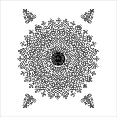 vector pattern leonardo da vinci manuscript ornament graphics white background