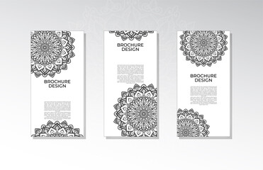 Brochure or poster with mandala
