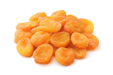 Heap of dried apricots