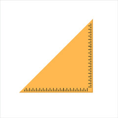 Ruler Image Icon vector Line on white background image for web, presentation, logo, Icon Symbol. Ruller