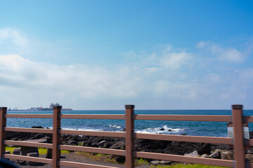 view of the sea from the sea