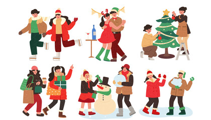 Christmas holiday activities set