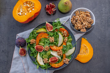Autumn pumpkin salad 