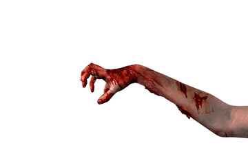 Zombie hands with wound