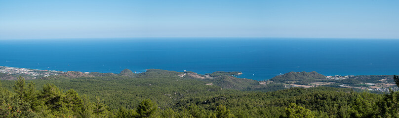 Fototapeta premium view from maountain turkey, kemer