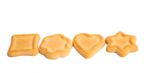 biscuit butter cookies isolated