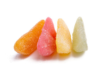 gummy slices isolated