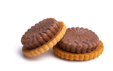 cookies with chocolate isolated